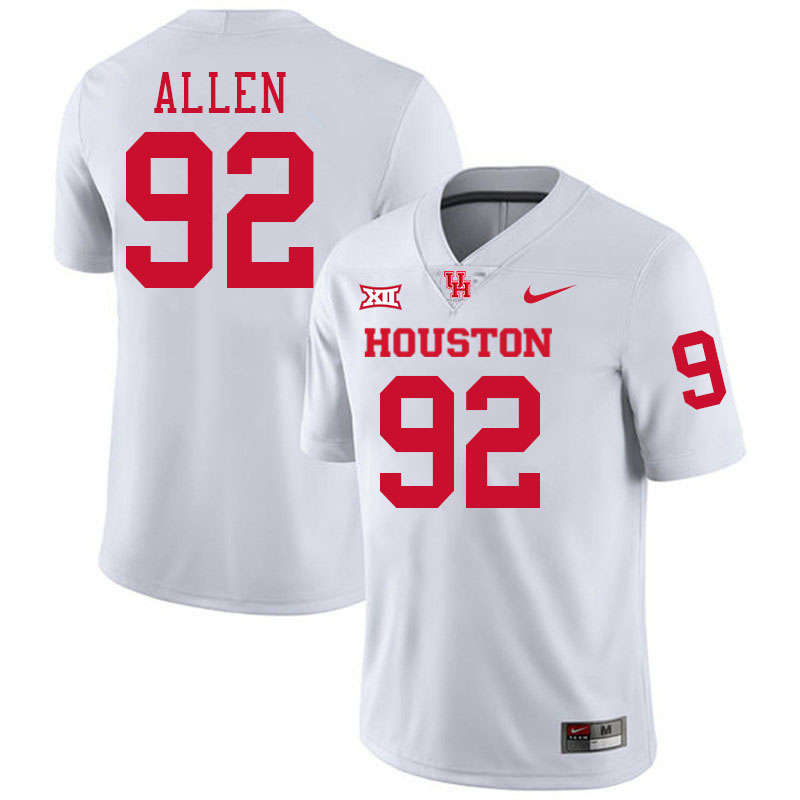 Carlos Allen Houston Jersey,Houston Cougars #92 Carlos Allen Jersey Youth College Uniforms-White